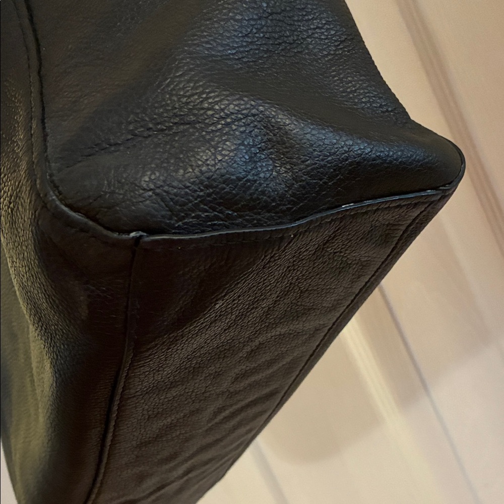 Coach (REHAB Project) Black Tote with Gold Accents READ FULL Description - Picture 6 of 13